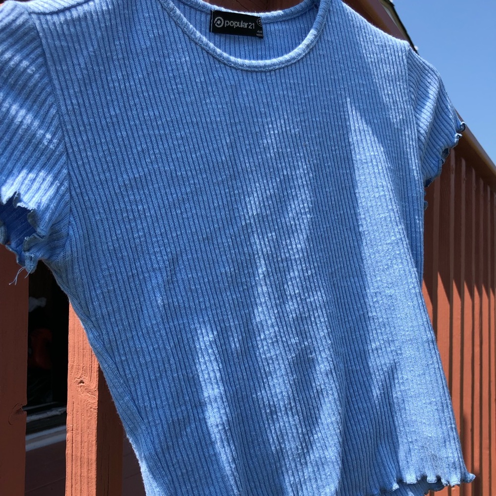 blue shirt from popular 21
